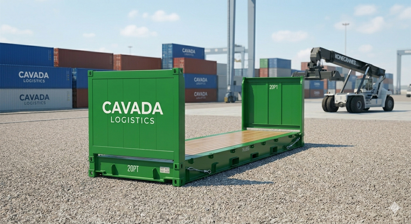 20' Flat Rack Container